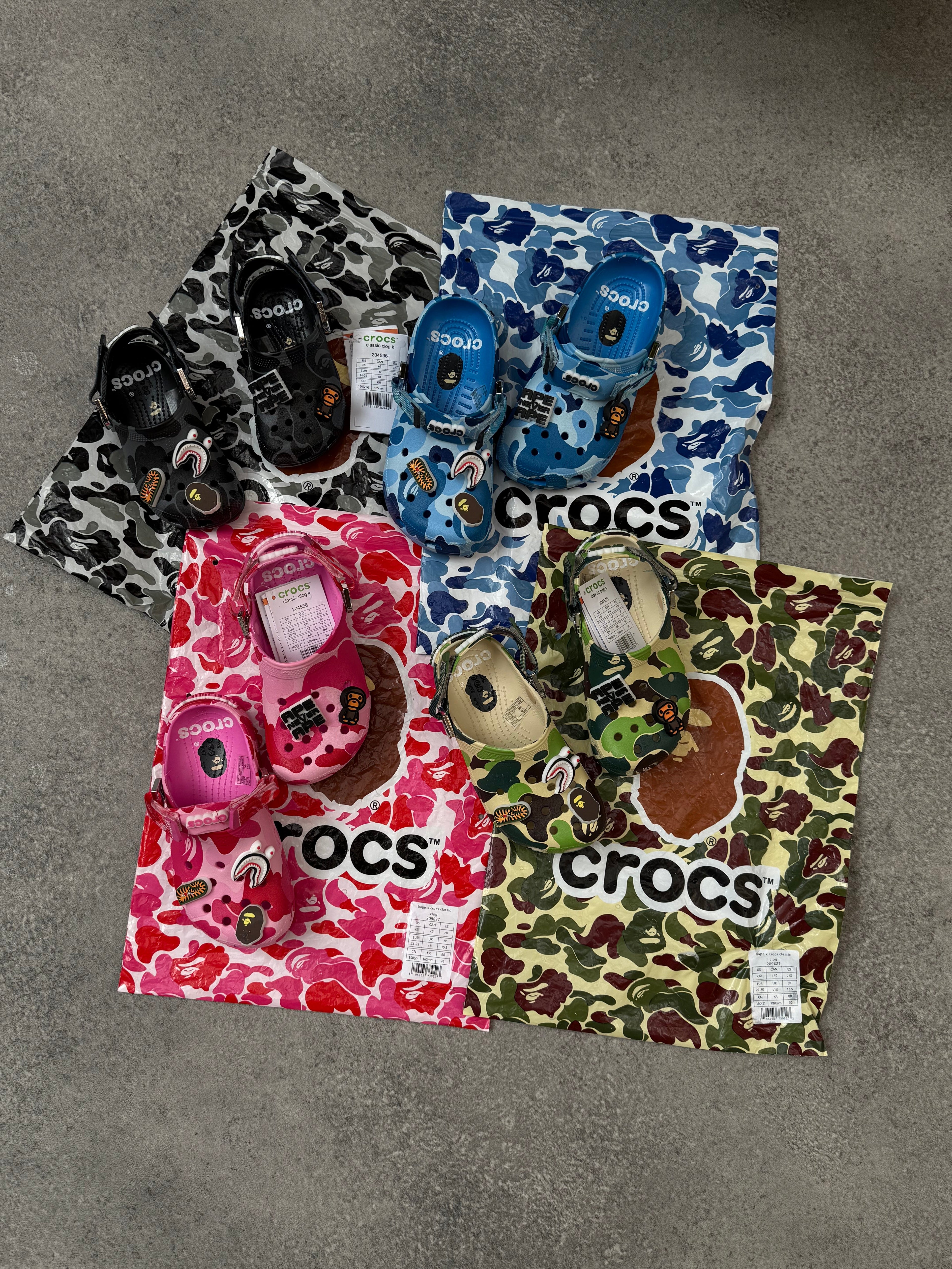 Crocs X Bape